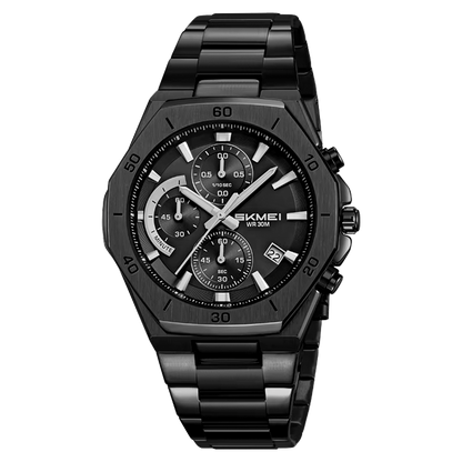 SKMEI Luxury Men’s Chronograph Watch – Stylish Casual & Business Watch with Premium Box
