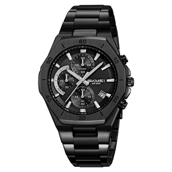 SKMEI Luxury Men’s Chronograph Watch – Stylish Casual & Business Watch with Premium Box