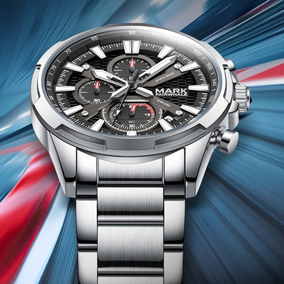 Fairwhale Men’s Luxury Quartz Chronograph Watch, Racing Design | FW-5032
