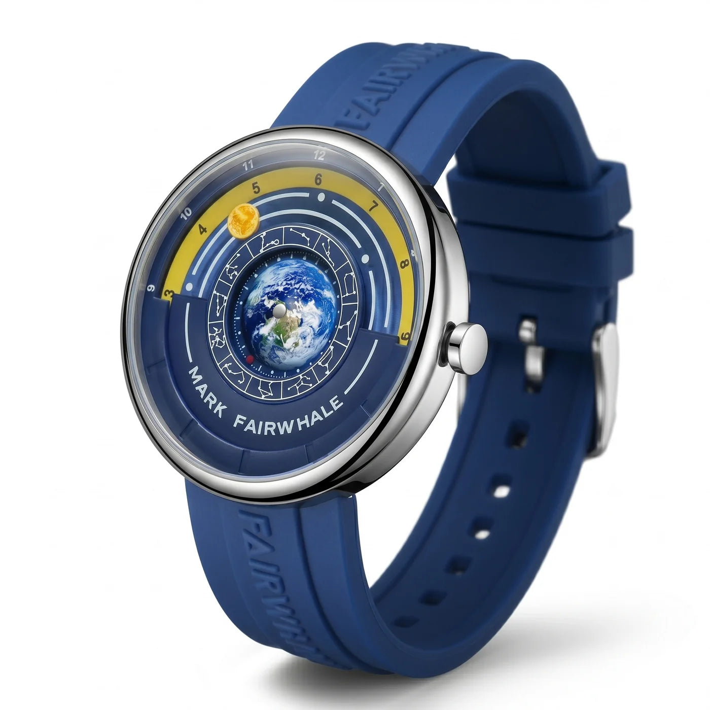 Mark Fairwhale Globe Dial Men’s Luxury Quartz Watch - FW-5700
