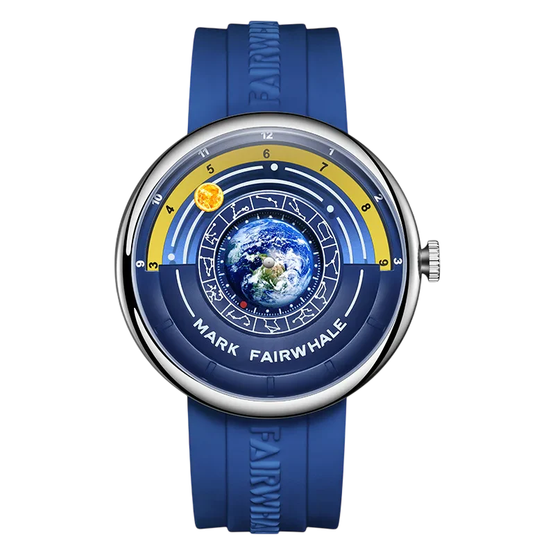 Mark Fairwhale Globe Dial Men’s Luxury Quartz Watch - FW-5700