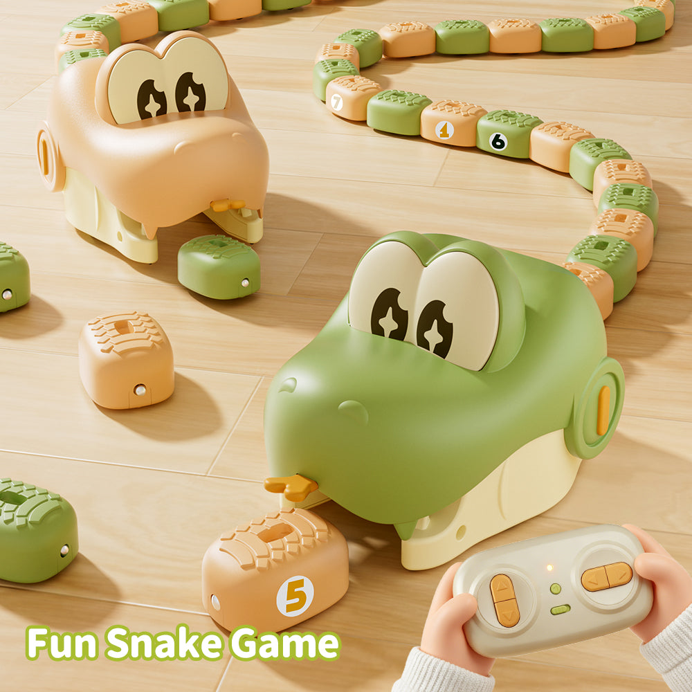 Educational Toy for Kids, Boost Brain Power, RC Greedy Snake Toy – Remote Control Magnetic Electric Snake Game